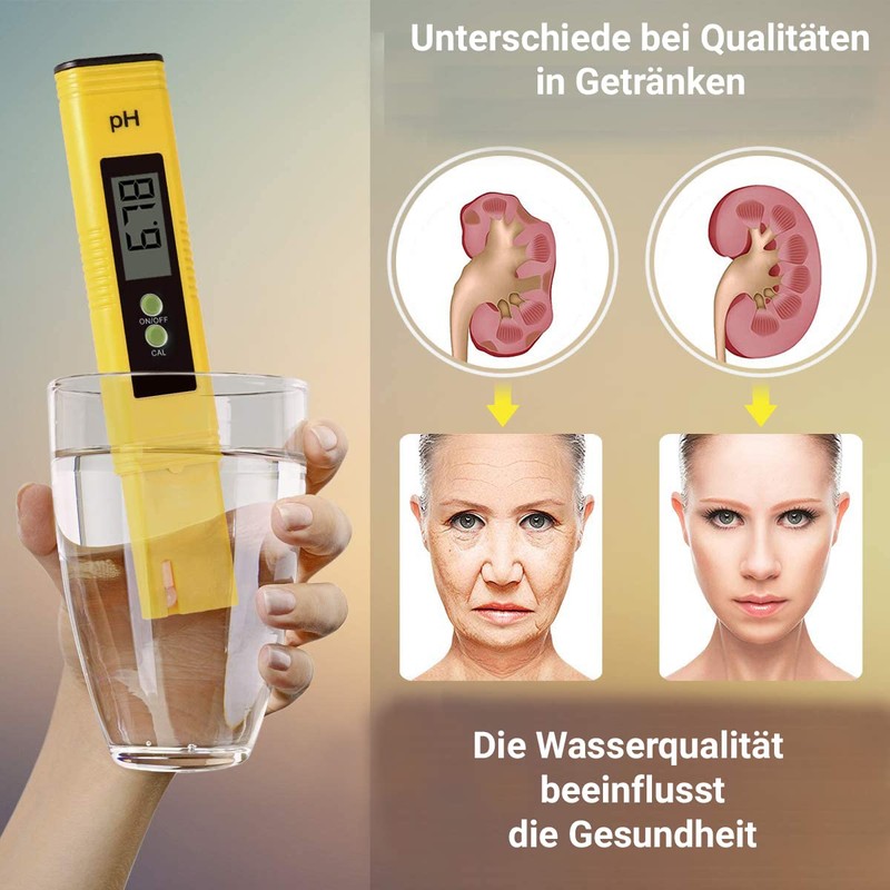 1 x pH Meter for Water, Aquarium, Pond, Pool Digital,