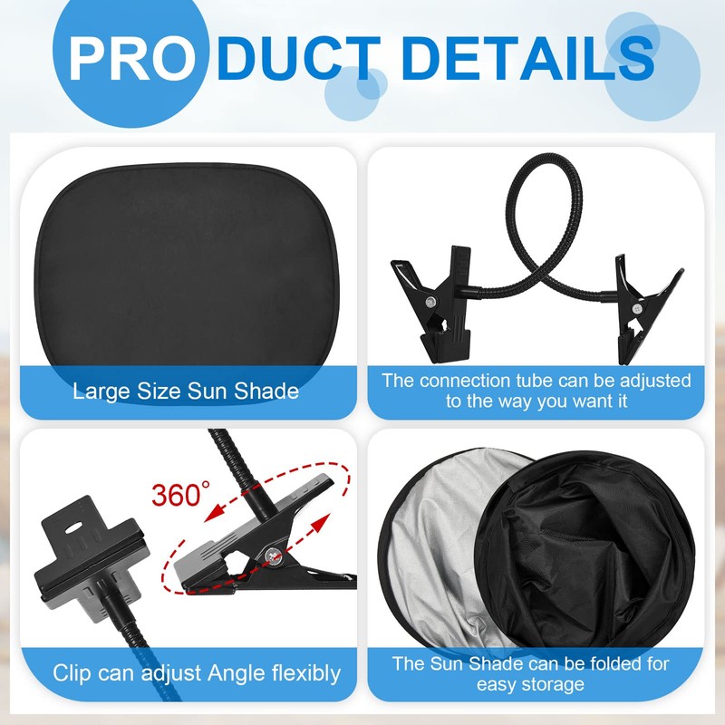 2 Pcs Laptop Sun Shade, Laptop Visor for Working Outside