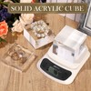Geelin Acrylic Square Display Block Clear Polished Acrylic Cube Solid