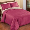 Collections Etc Classic Elegant Reversible 3-Piece Bedspread Set