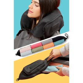 PAGONGO TRAVELLERO Fillable Neck Pillow, Travel Pillow Bag, Neck Pillow Aeroplane, Neck Roll, Travel Essentials, Neck Pillow, Travel Pillow, Travel Pillow