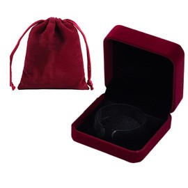 JBLJDWD 2 Pcs Bracelet Gift Box, Bracelet Box, Bangle Box Gift Boxes Bangle Display Jewelry Box Storage Case Organizer Holder for Bracelets Perfect for Engagement Wedding Birthday (Red)