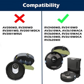 Goodsby Replacement Dirt Dust Bin for Shark AI Ultra Robot Vacuum Cleaner RV2402WD RV2402WXUS RV2600WD RV2610WD RV2610WFUS RV2610WZUS RV2620WD RV2620WFUS RV2620WZUS UR2450WD