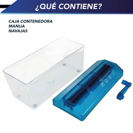 CHIC-FANTASY Hand Shredder, TRITURADOR DE Papel PORTÁTIL Y Manual para Escuela Oficina Y HOGAR, Color Azul TAMAÑO DE Ranura Carta (A4) (21.5 X 28 CM)