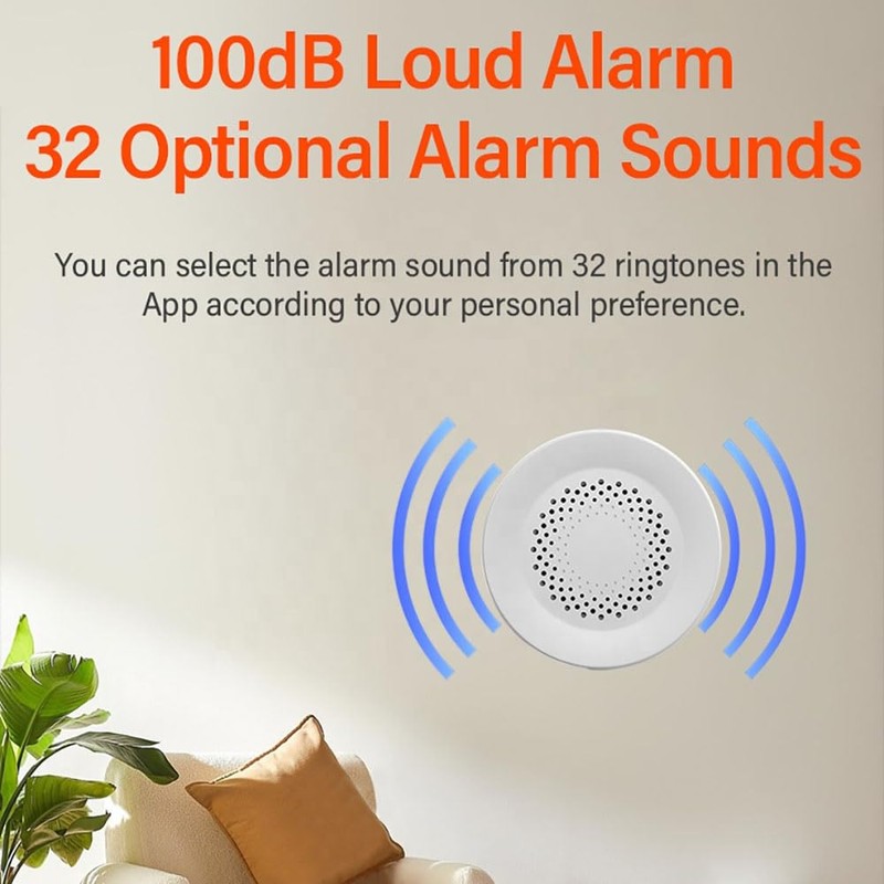 UanTii Tuya Smart Siren Alarm 100dB Loud Speaker WiFi Siren