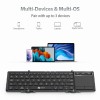 iClever Foldable Keyboard, BK08 Bluetooth Keyboard with Sensitive Touchpad (S...
