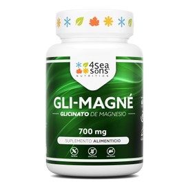 Gli Magné | Glicinato de Magnesio 700 mg | Suplemento Alimenticio | Apoyo a la Función Muscular y Nerviosa | Metabolismo Energético | 120 Cápsulas