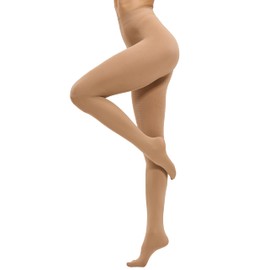 CozyWow Women's 80D Soft Opaque Tights, High Waist Solid Color Womens Tights with 30+ Colors Suntan S-M