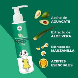 Árbora DESENREDANTE NATURAL & Acondicionador sin enjuague para NIÑOS con Aceite de Aguacate, Aloe Vera y Manzanilla | Cuida y DESENREDA | Para todo tipo de cabello | Fórmula NATURAL Libre de SULFATOS, PARÁBENOS Y MÁS | 120 ml.