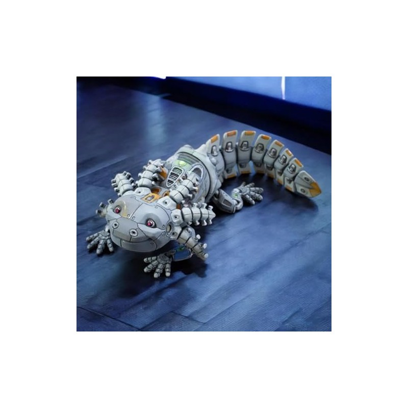 Articulated RoboLotl Figurine – Interactive 3D Printed Robot Axolotl –