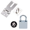 Eabdice Stainless Steel Lock Deadbolt Lock, Door Padlock Kit, Deadbolt