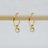 Serenity Sleepers 24ct Gold Plated 925 Solid Sterling Silver Faceted