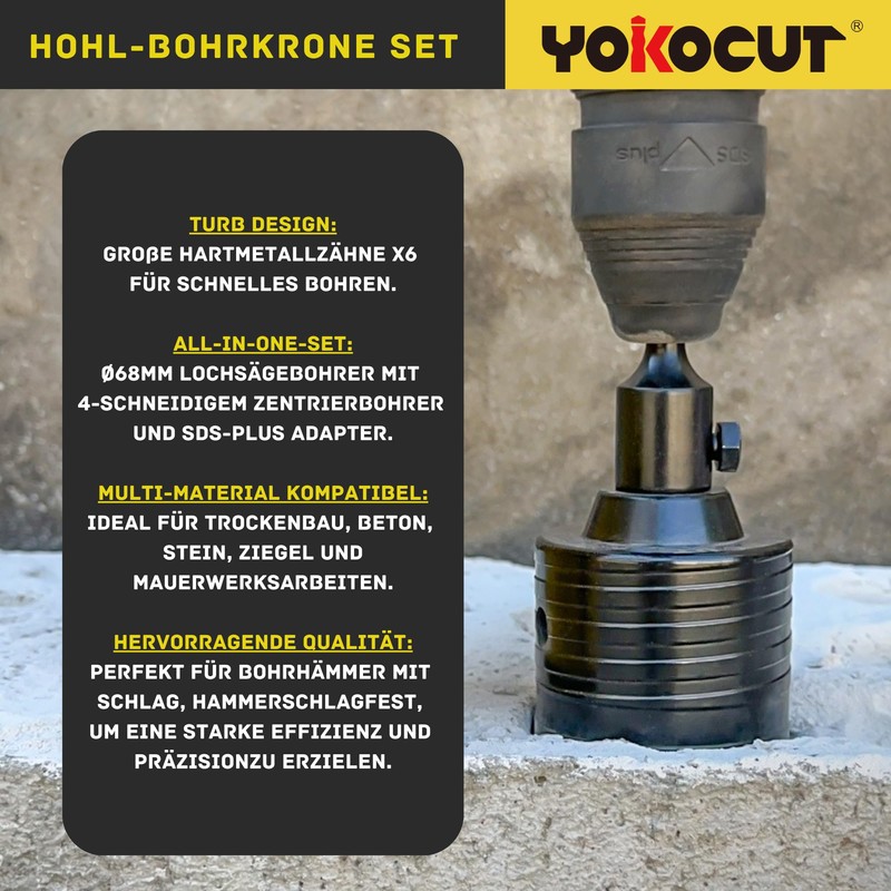 Drill Bit 68 mm, SDS Plus Core Drill - Hammer