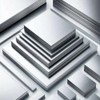 1.5 mm Stainless Steel Sheet V2A Plates Cuts 100 mm