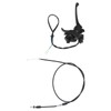 Thumb Throttle Cable with Dual Brake Lever Assy 22mm Aluminium