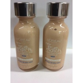 L'Oréal LOT OF 2 - L'Oreal True Match Super Blendable Foundation #C1 Alabaster NEW.