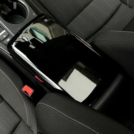 YINGTUU for Honda Civic 11th Gen 2022 2023 2024 2025 Interior Accessories Car Center Console Armrest Box Protector Cover Glossy Black Style