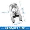 A ABSOPRO Front Left Exterior Door Handle Lock Cover Cap