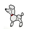 Poodle Iron On Patch | Embroidered Poodle Dog 50s Applique