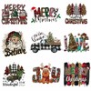 9 Sheets Christmas Iron on Transfers for T-Shirt Christmas Iron