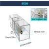 cezelux 2 Pack Hexagon Garage Light Connectors 180° I-Connector 2