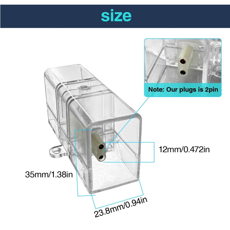 cezelux 2 Pack Hexagon Garage Light Connectors 180° I-Connector 2