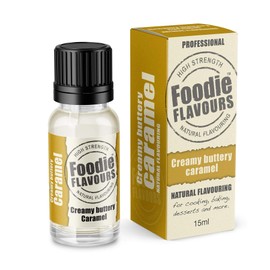 Creamy Buttery Caramel Natural Food Flavouring 15ml - Foodie Flavours