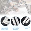 2 Pack L Shaped Ruler, 150mmX300mm Right Angle Ruler Stainless