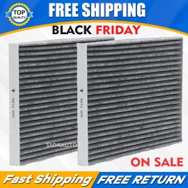 VEHITO 2 Cabin Air Filter for Ram1500 2500 3500 4500 5500 2016-2023 68318365AA CF11671