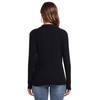 Malist Women’s Long Sleeve Ribbed Zipper Turtleneck Top Black Medium