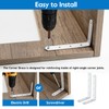 HOME MASTER HARDWARE Corner Brace White L Shelf Brackets Heavy