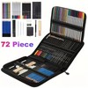 54-Piece Drawing and Sketching Kit for Artists – Complete Pencil