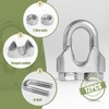 Jamiikury 12pcs M8 Wire Rope Clamp, 5/16 inch Cable Clamps