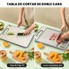 HEEDU 2 IN 1 Tabla de Cortar de Acero Inoxidable,