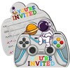 WKGDQSSS Retro Arcade Birthday Invitations for Boys Age 6-12 20