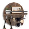 awagas Wooden Key Holder for Wall, 11.8" Rustic Key Rack