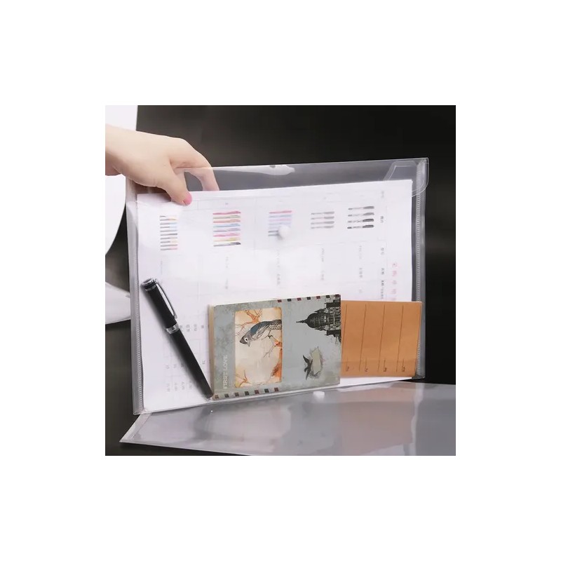 50 Carpetas Folder Broche Plastico Carta Archivero Documento