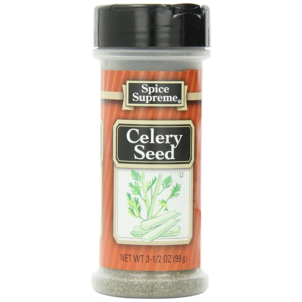 Spice Supreme Celery Seed, Whole, 3.5-Ounce (Pack of 12)