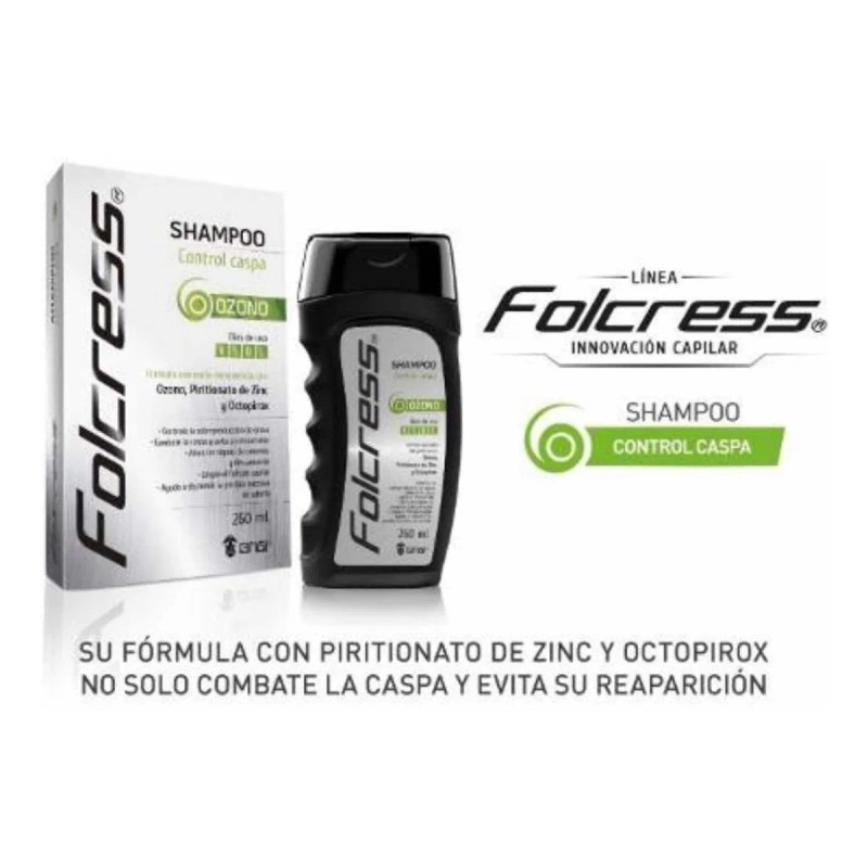 Shampoos Folcress Antigrasa /control Caspa / 2 De 260 Ml.