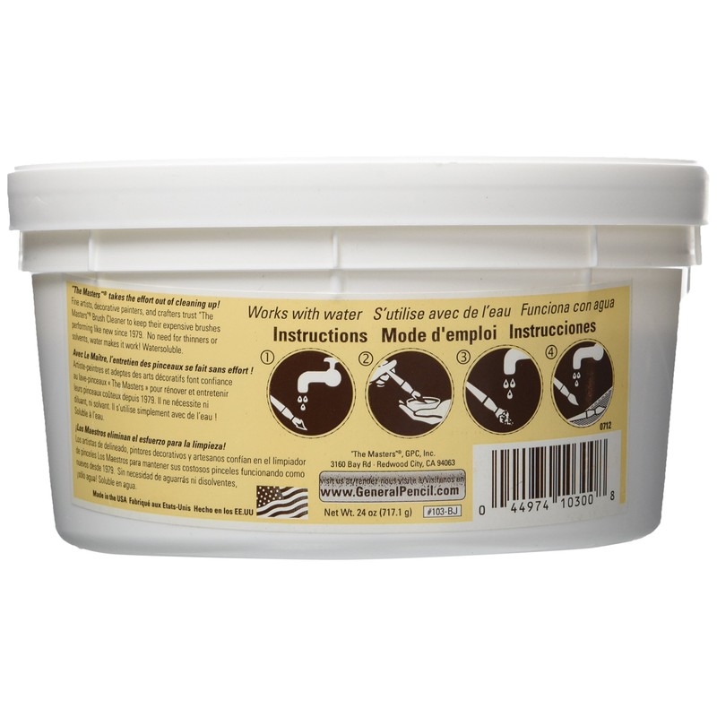 General Pencil 103-BJ The Masters Brush Cleaner and Preserver Tub,