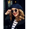 HESTYA 3 Pieces Wool Beret Hat French Style Wool Beanie