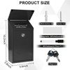 Metal Suggestion Box Donation Box with Slot Drop Box with