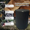 QJXX Pop up Camping Trash can with lid,Collapsible 24 Gallons
