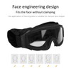 Tactics DustProof Protective Glasses Impact Resistant AntiExplosion Military Goggles(Black Frame