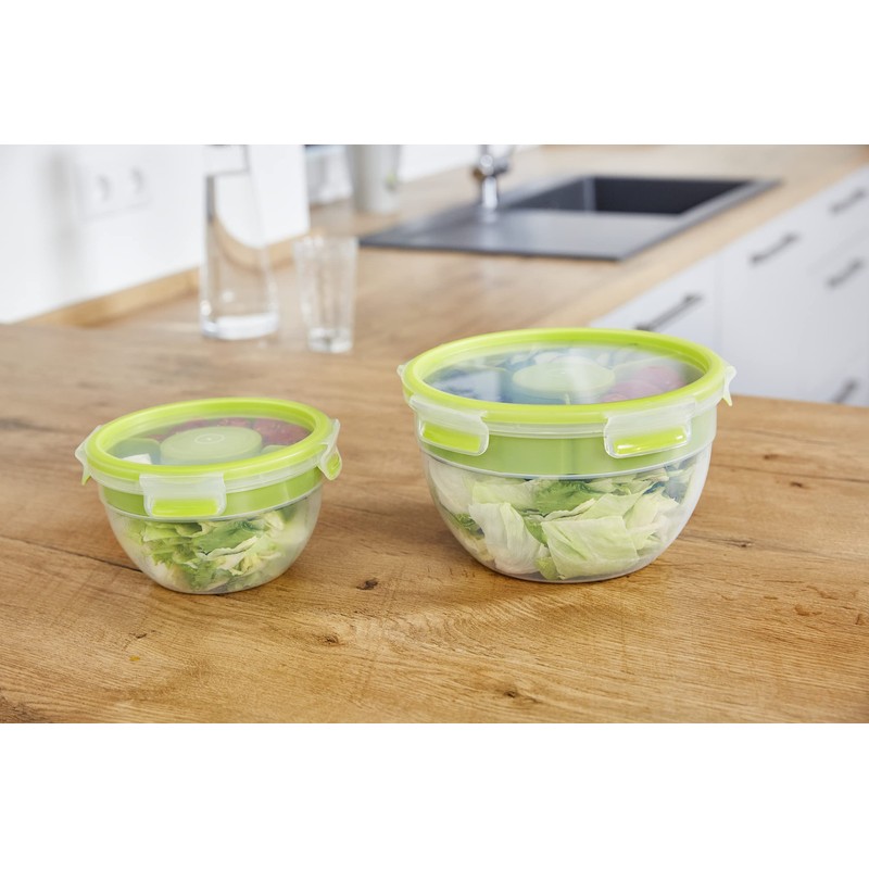 Emsa Clip & Go Box, Plastic, Green