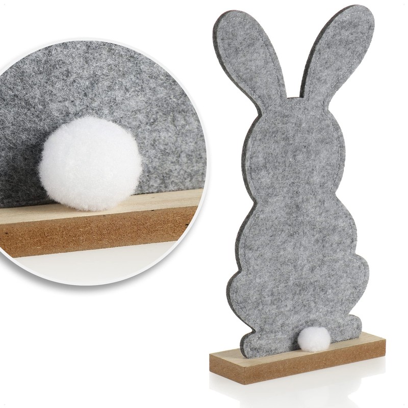 com-four® 4 x Decorative Stands for Easter, Cute Felt Easter