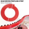 Woodworking profiling strip, gear driven profiling strip, 16 mm spacing,