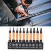 10Pcs Triangle Screwdriver Set, 50mm Length 1/4 Inch Hex Shank