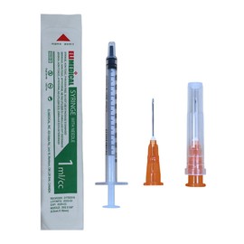 1cc 25G x 5/8” Elimedical Veterinary Syringe Luer Slip TB, 100pcs/box 01TB2516