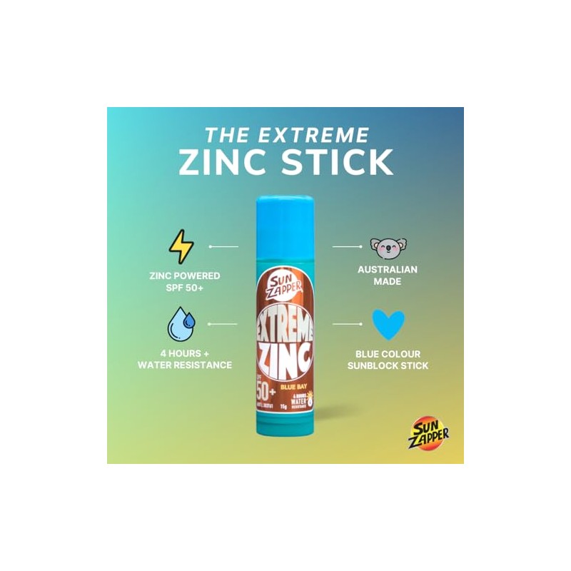 Sun Zapper - Extreme Zinc Stick "Blue Bay" SPF 50+